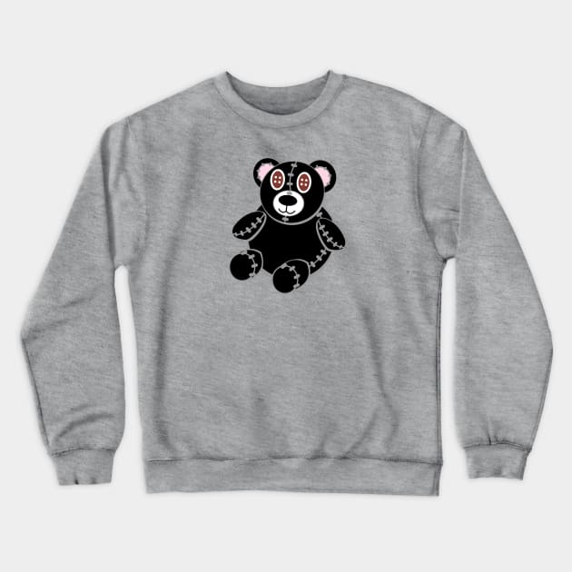 Plush Black Bear Crewneck Sweatshirt by traditionation